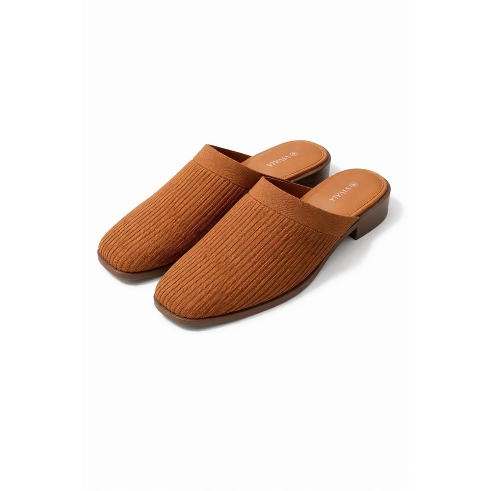 VIVAIA Knit Mule Flats EU 41 /‎ US 9.5 Brown